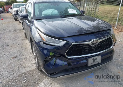 2021 Toyota Highlander Platinum from USA, damaged, VIN 5TDFZRBH9MS073183